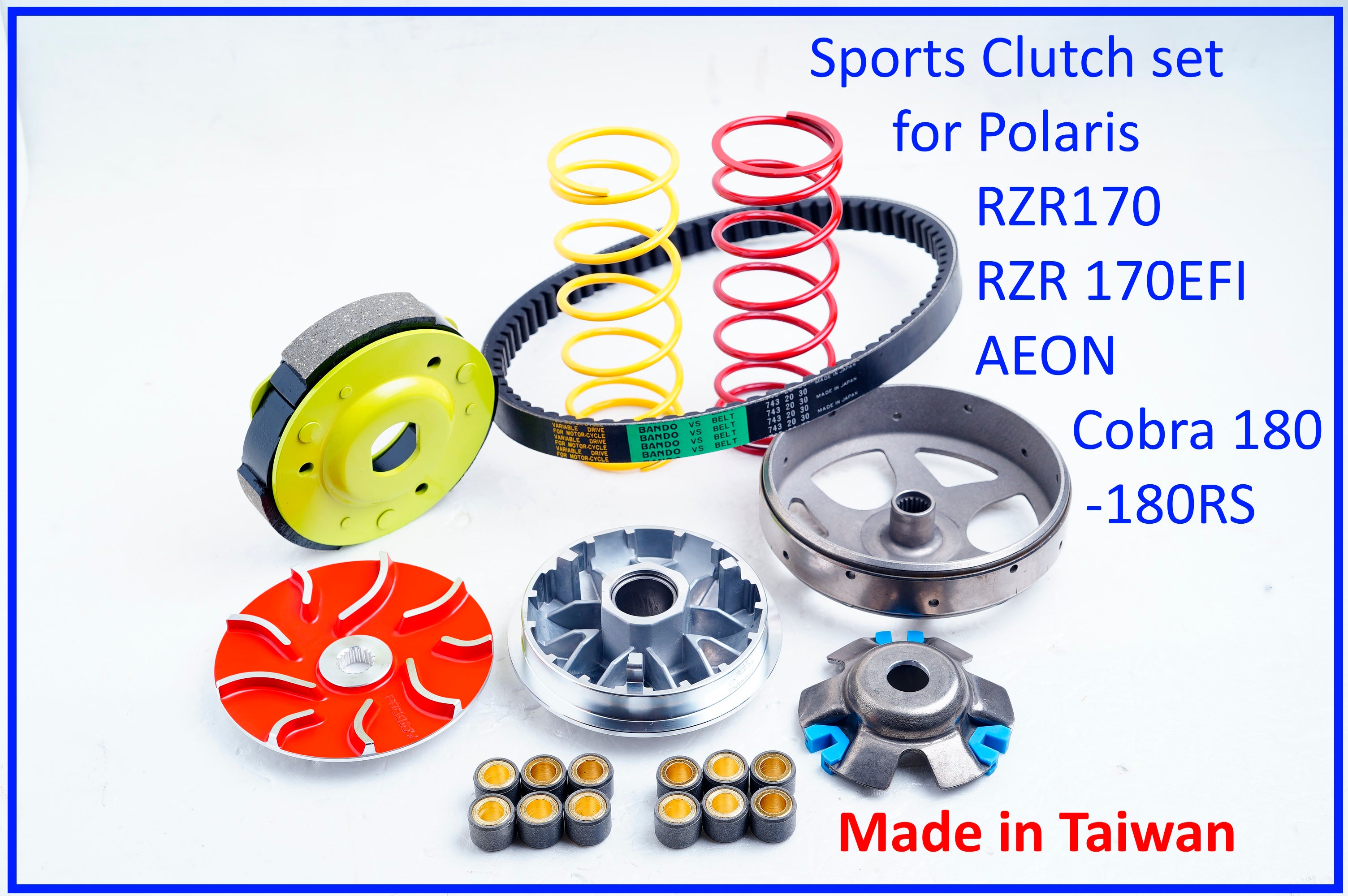 Sports Clutch set for AEON Cobra 180 Polaris RZR170 170 EFI 2009-2021 **READ