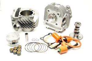 YunShuo Performance Big Bore Cylinder Kit & Head 170cc 61mm GY6 125cc 150cc Scooter 